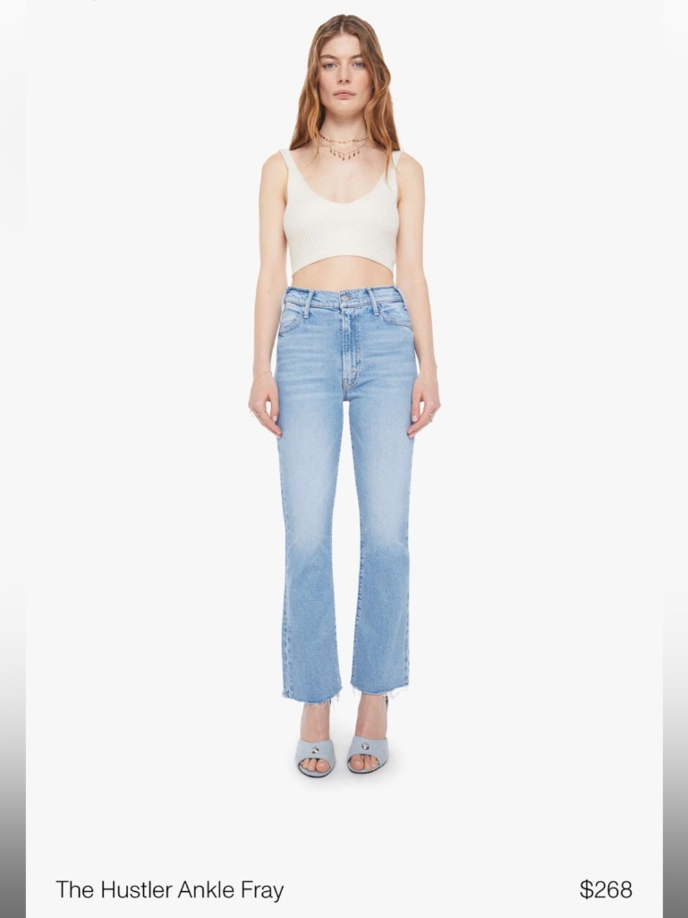 MOTHER The Hustler Ankle Fray Jeans